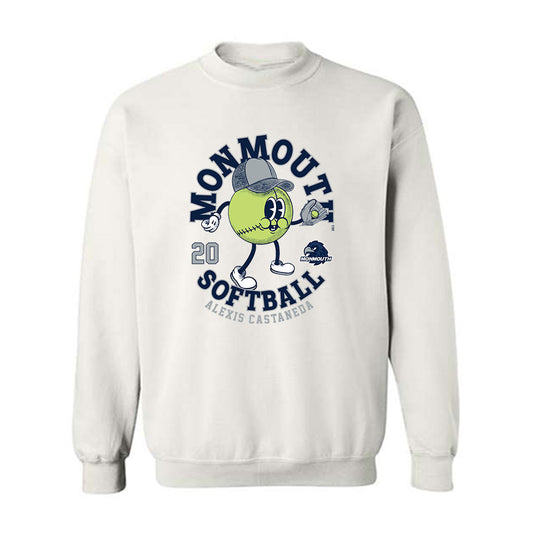 Monmouth - NCAA Softball : Alexis Castaneda - Fashion Shersey Crewneck Sweatshirt