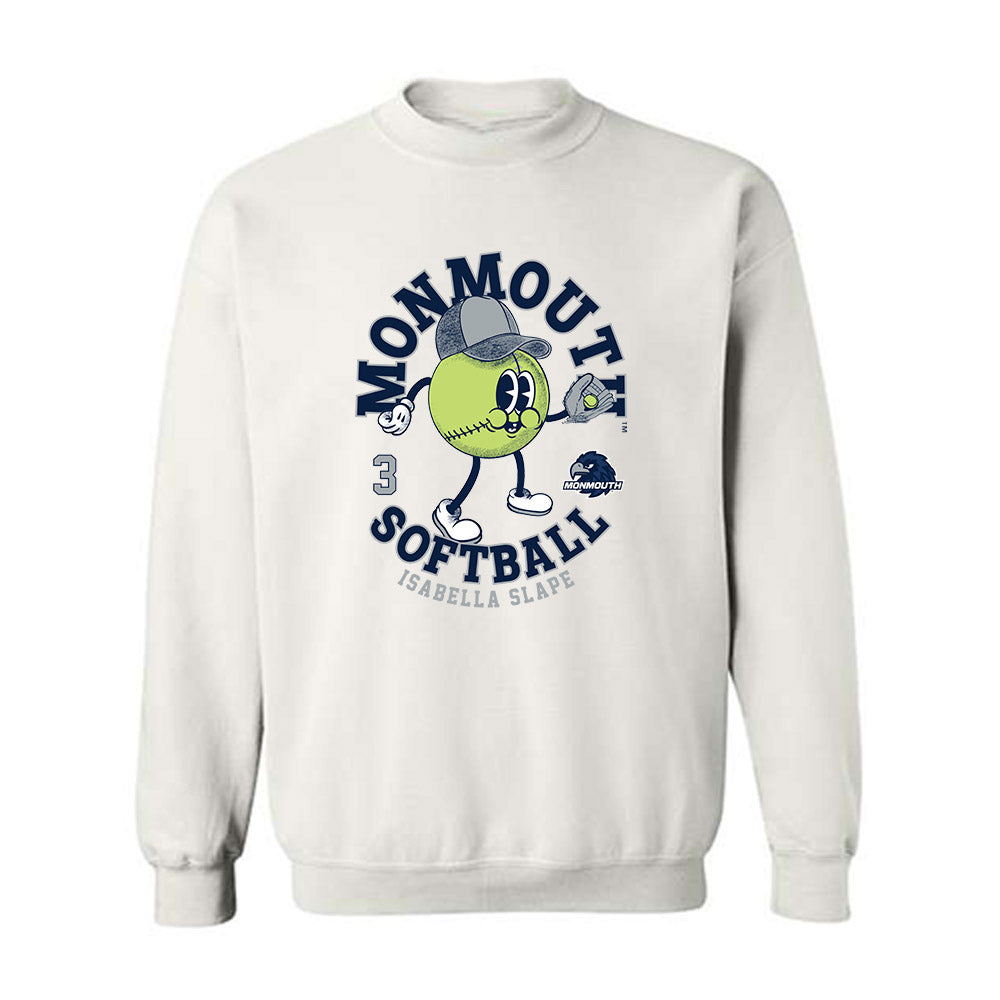 Monmouth - NCAA Softball : Isabella Slape - Fashion Shersey Crewneck Sweatshirt