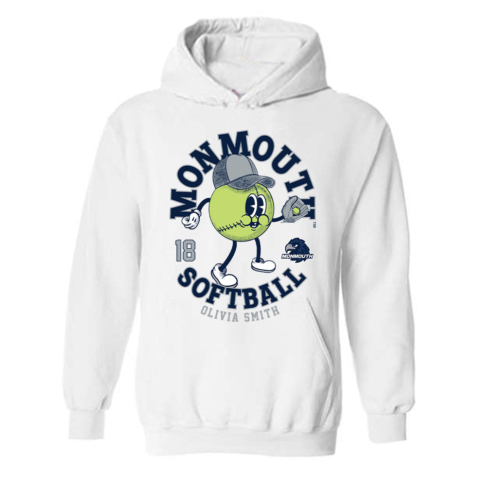 Monmouth - NCAA Softball : Olivia Smith - Fashion Shersey Hooded Sweatshirt