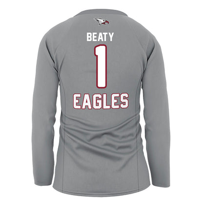 NCCU - NCAA Women's Volleyball : LeAnna Beaty - Grey Volleyball Jersey-1