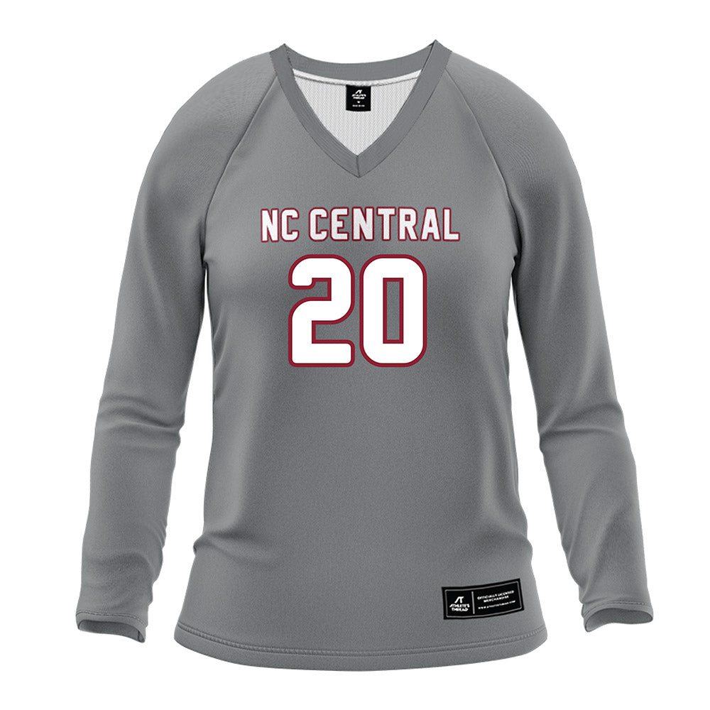NCCU - NCAA Women's Volleyball : Hailey Gibbons - Grey Volleyball Jersey-0