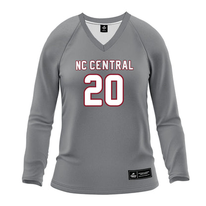 NCCU - NCAA Women's Volleyball : Hailey Gibbons - Grey Volleyball Jersey-0