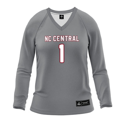 NCCU - NCAA Women's Volleyball : LeAnna Beaty - Grey Volleyball Jersey-0