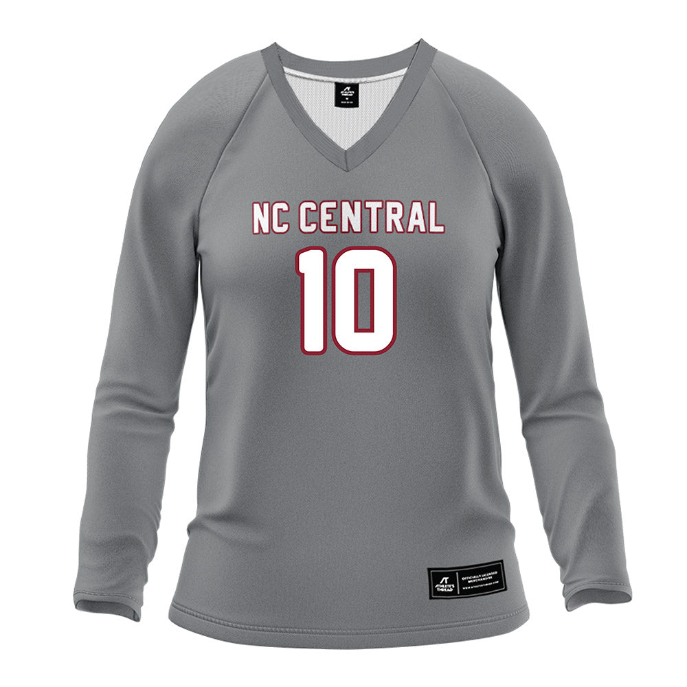 NCCU - NCAA Women's Volleyball : Tayah Little - Grey Volleyball Jersey-0
