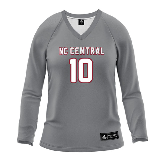 NCCU - NCAA Women's Volleyball : Tayah Little - Grey Volleyball Jersey-0