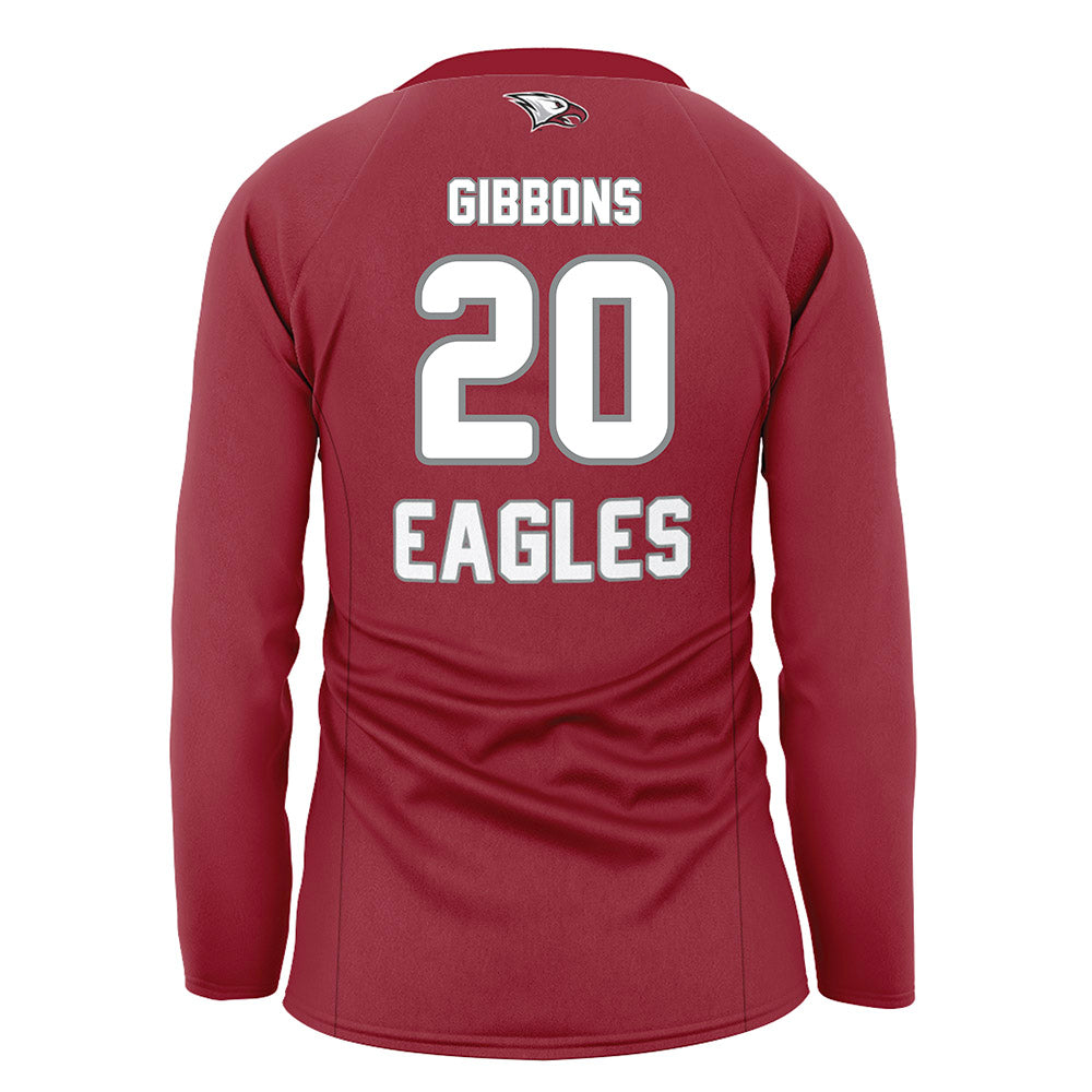 NCCU - NCAA Women's Volleyball : Hailey Gibbons - Maroon Volleyball Jersey-1