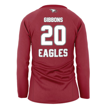 NCCU - NCAA Women's Volleyball : Hailey Gibbons - Maroon Volleyball Jersey-1