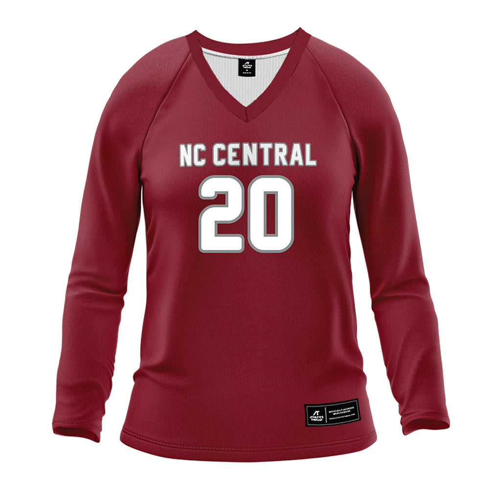 NCCU - NCAA Women's Volleyball : Hailey Gibbons - Maroon Volleyball Jersey-0