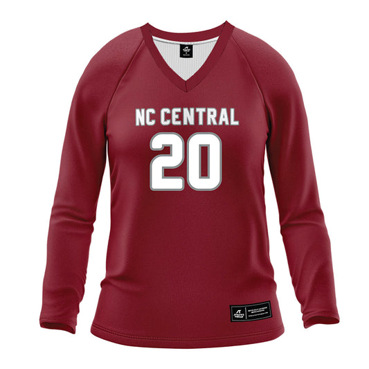 NCCU - NCAA Women's Volleyball : Hailey Gibbons - Maroon Volleyball Jersey-0