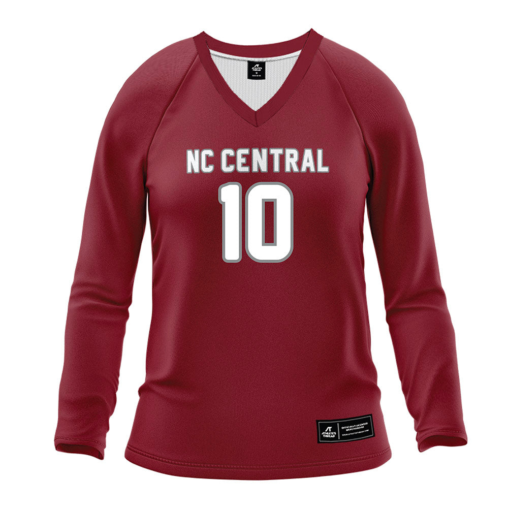 NCCU - NCAA Women's Volleyball : Tayah Little - Maroon Volleyball Jersey-0