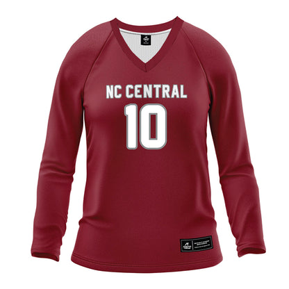NCCU - NCAA Women's Volleyball : Tayah Little - Maroon Volleyball Jersey-0