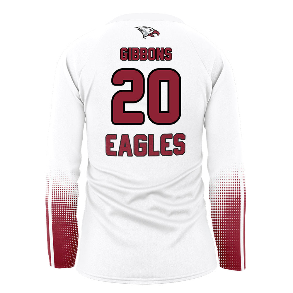 NCCU - NCAA Women's Volleyball : Hailey Gibbons - White Volleyball Jersey-1