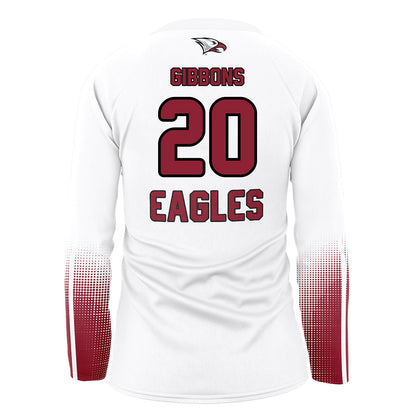 NCCU - NCAA Women's Volleyball : Hailey Gibbons - White Volleyball Jersey-1