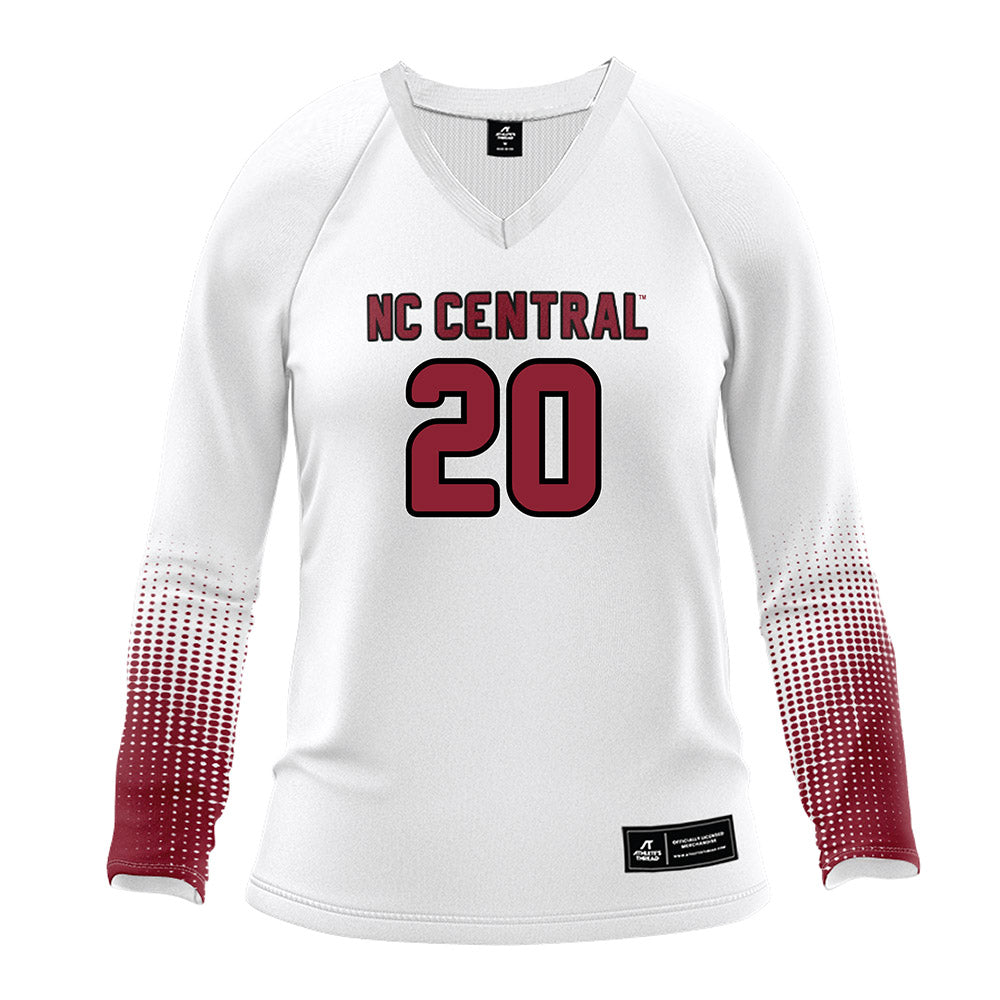 NCCU - NCAA Women's Volleyball : Hailey Gibbons - White Volleyball Jersey-0