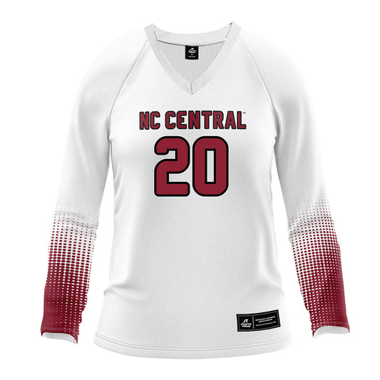 NCCU - NCAA Women's Volleyball : Hailey Gibbons - White Volleyball Jersey-0