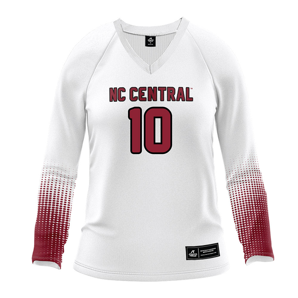 NCCU - NCAA Women's Volleyball : Tayah Little - White Volleyball Jersey-0