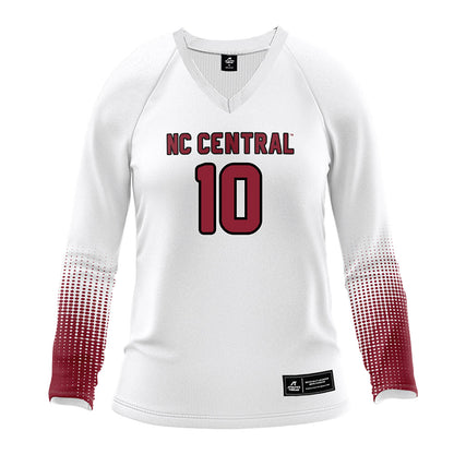 NCCU - NCAA Women's Volleyball : Tayah Little - White Volleyball Jersey-0