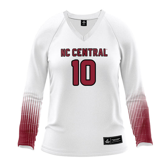 NCCU - NCAA Women's Volleyball : Tayah Little - White Volleyball Jersey-0