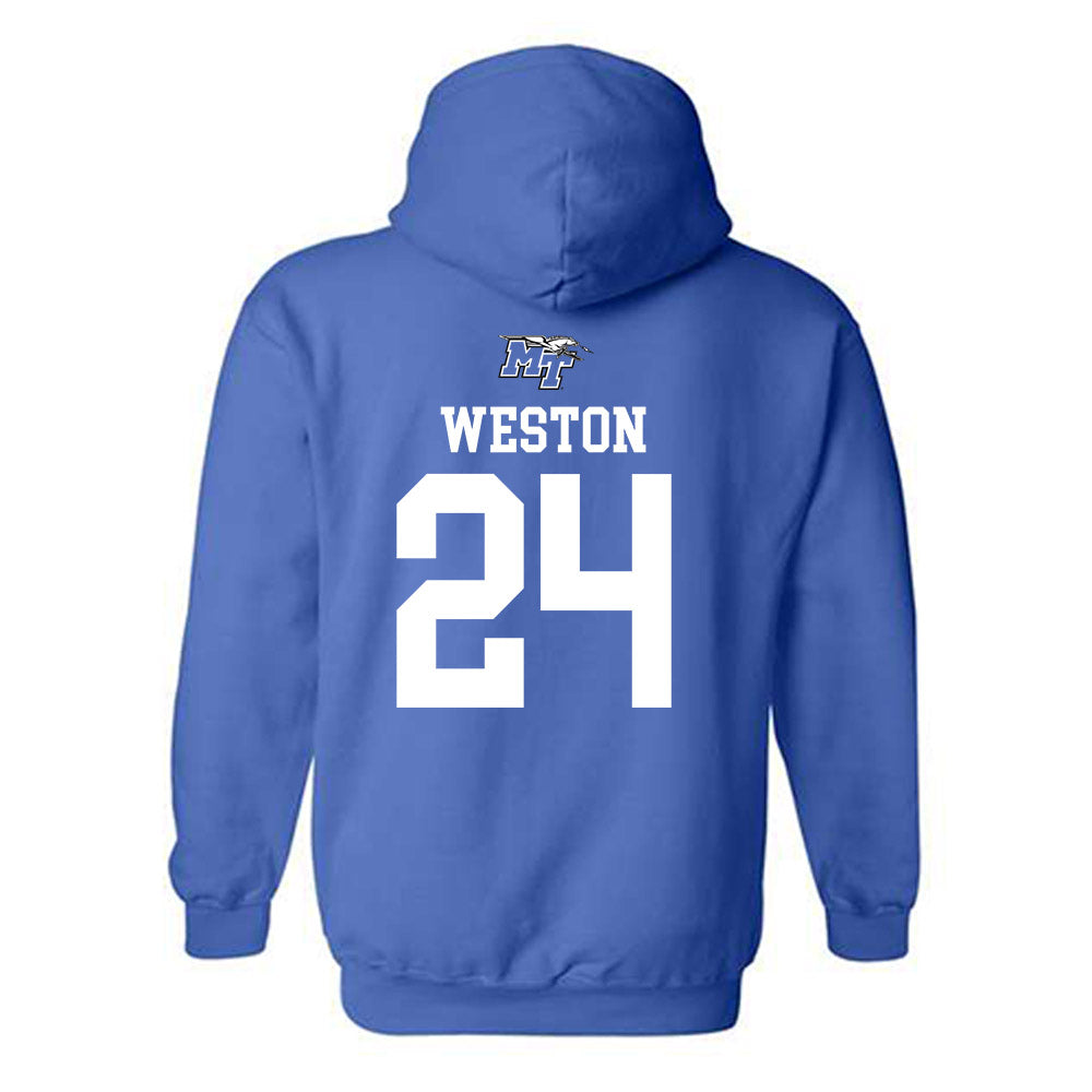 MTSU - NCAA Men's Basketball : Cam Weston - Hooded Sweatshirt