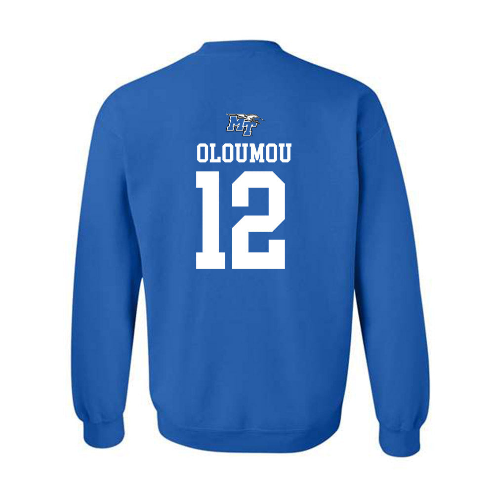 MTSU - NCAA Men's Basketball : Brandon Oloumou - Replica Shersey Crewneck Sweatshirt-1