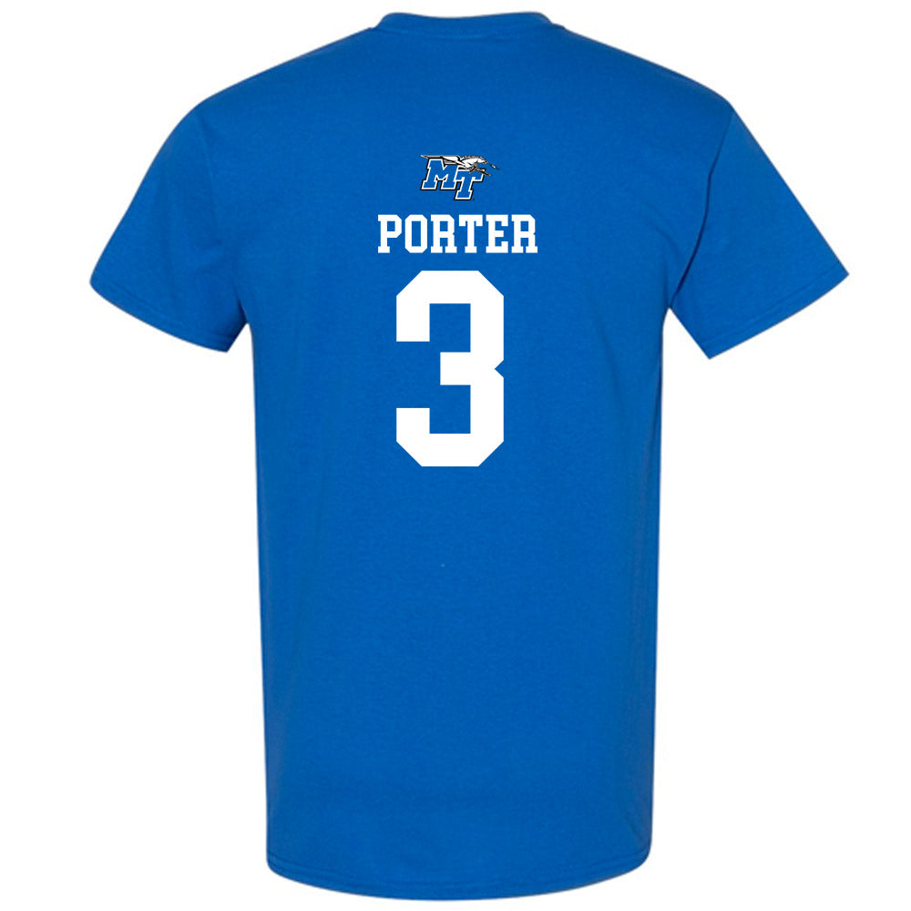 MTSU - NCAA Men's Basketball : Jestin Porter - T-Shirt