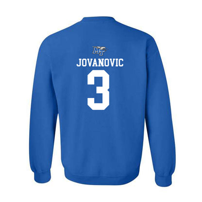 MTSU - NCAA Men's Basketball : Luka Jovanovic - Replica Shersey Crewneck Sweatshirt-1
