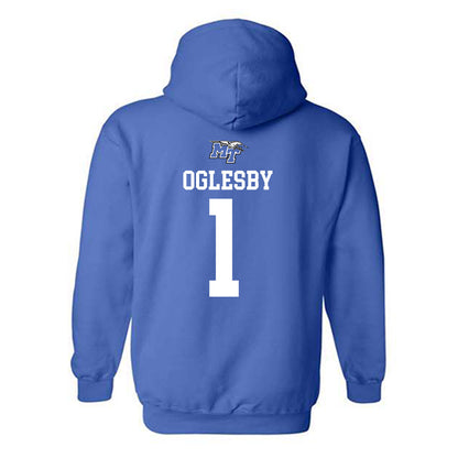 MTSU - NCAA Men's Basketball : Alec Oglesby - Replica Shersey Hooded Sweatshirt-1