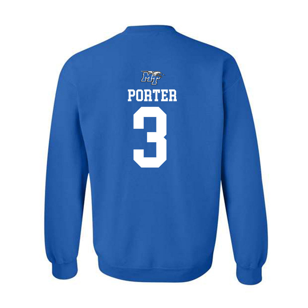 MTSU - NCAA Men's Basketball : Jestin Porter - Crewneck Sweatshirt