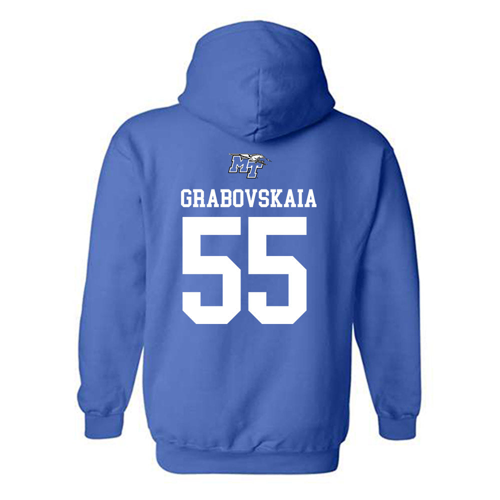 MTSU - NCAA Women's Basketball : Iuliia Grabovskaia - Replica Shersey Hooded Sweatshirt