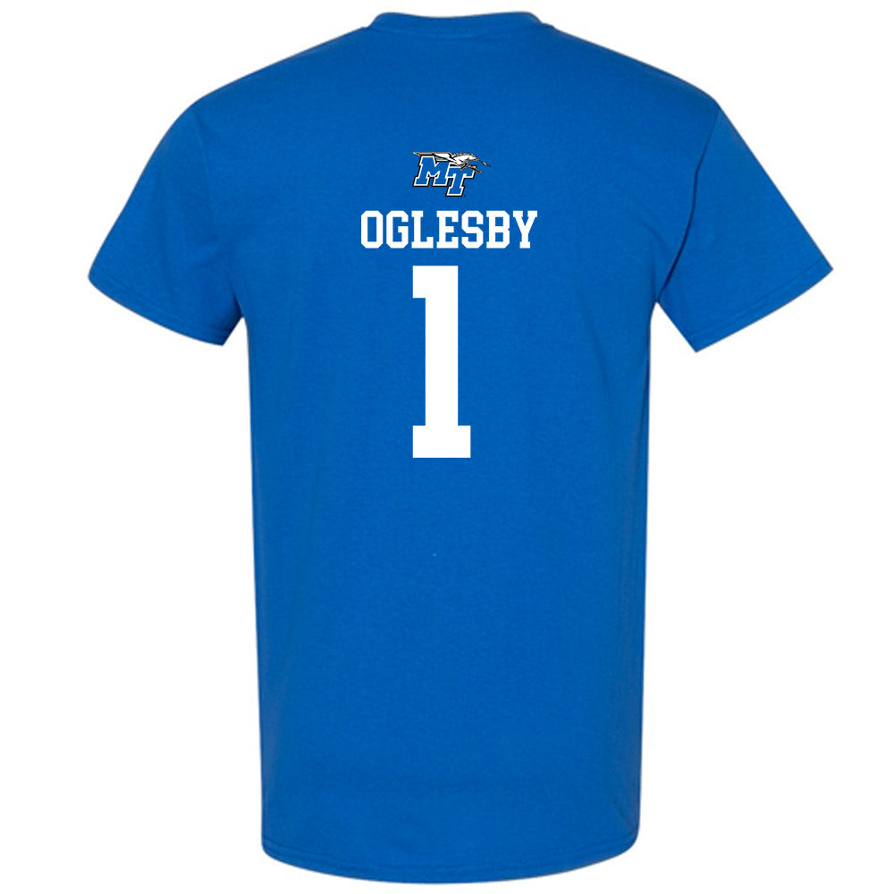 MTSU - NCAA Men's Basketball : Alec Oglesby - Replica Shersey T-Shirt-1