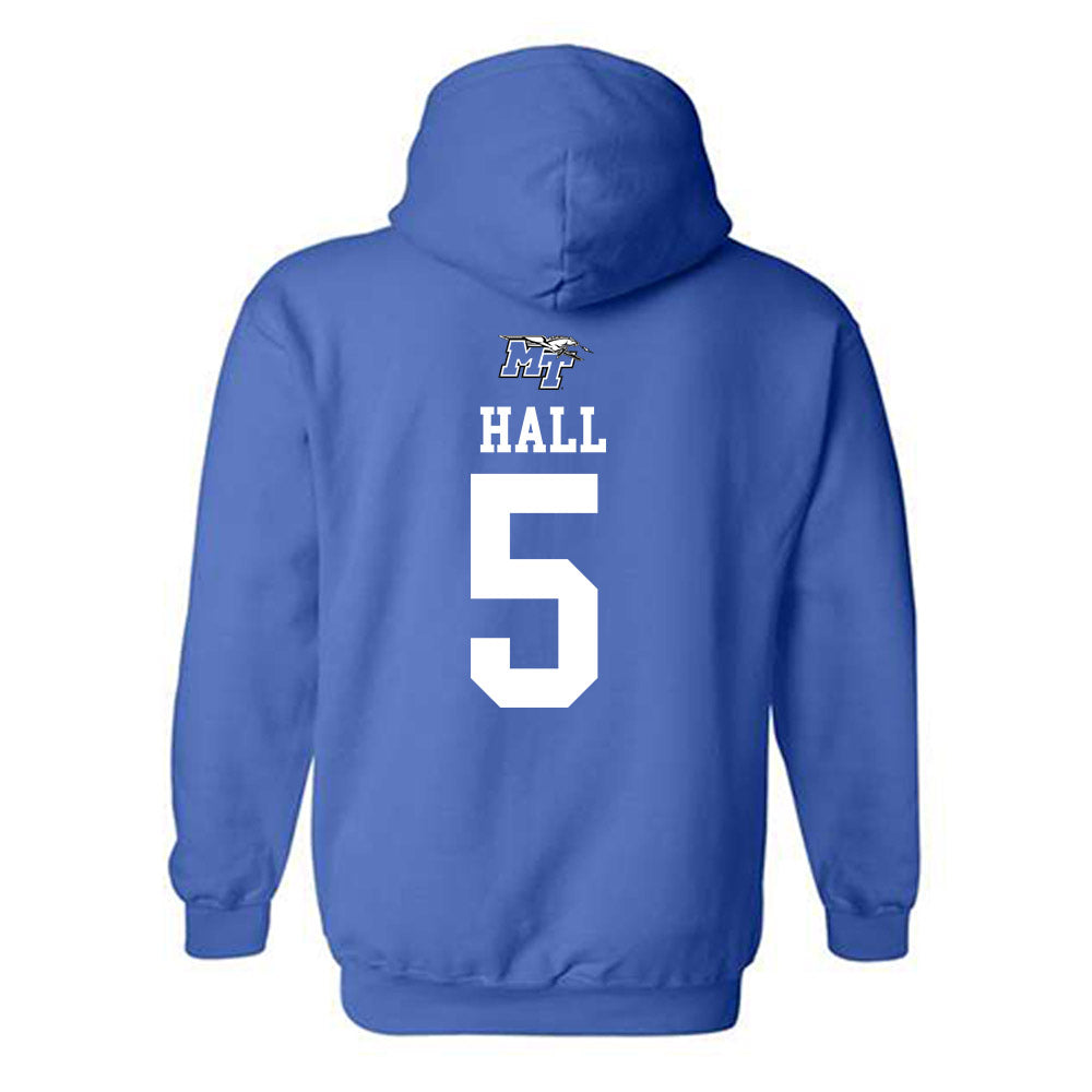 MTSU - NCAA Men's Basketball : Jarred Hall - Replica Shersey Hooded Sweatshirt