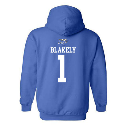 MTSU - NCAA Women's Basketball : Courtney Blakely - Replica Shersey Hooded Sweatshirt