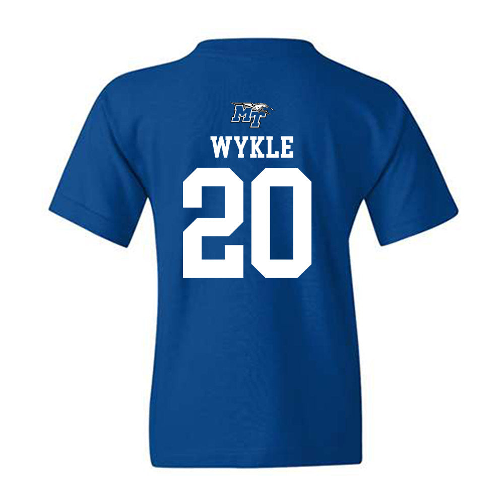 MTSU - NCAA Men's Basketball : Savon Wykle - Replica Shersey Youth T-Shirt-1