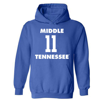 MTSU - NCAA Women's Basketball : Emily Monson - Replica Shersey Hooded Sweatshirt