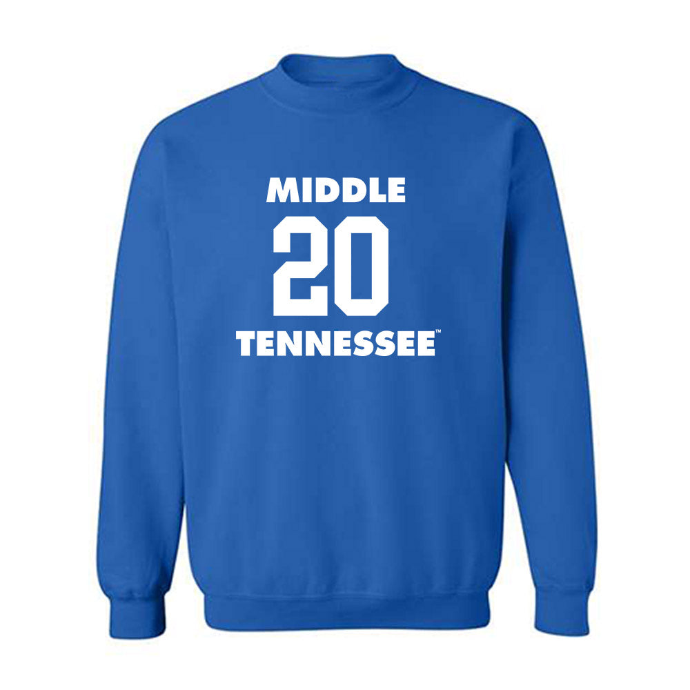 MTSU - NCAA Men's Basketball : Savon Wykle - Replica Shersey Crewneck Sweatshirt-0
