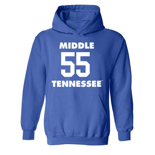 MTSU - NCAA Men's Basketball : Sean Smith - Replica Shersey Hooded Sweatshirt-0