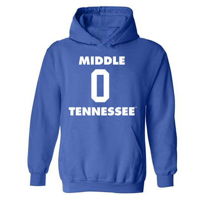MTSU - NCAA Men's Basketball : Alec Oglesby - Replica Shersey Hooded Sweatshirt-0
