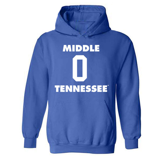 MTSU - NCAA Men's Basketball : Alec Oglesby - Replica Shersey Hooded Sweatshirt-0