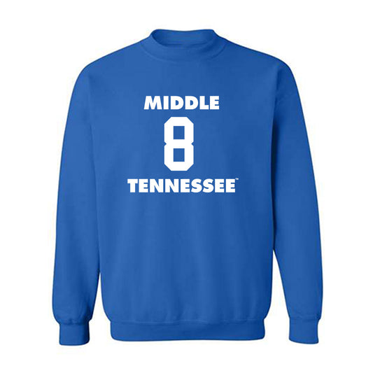 MTSU - NCAA Men's Basketball : Jax Howard - Replica Shersey Crewneck Sweatshirt-0