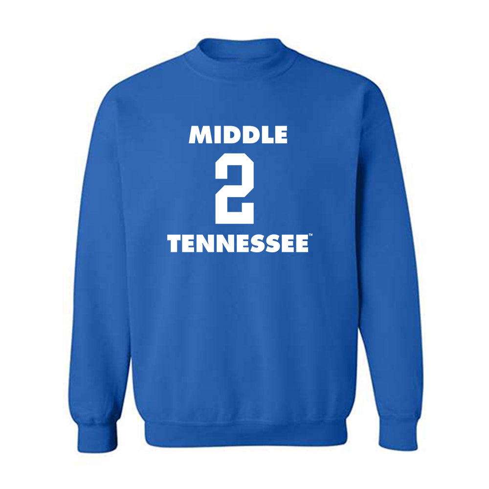 MTSU - NCAA Men's Basketball : Jlynn Counter - Replica Shersey Crewneck Sweatshirt-0