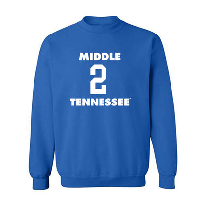 MTSU - NCAA Men's Basketball : Jlynn Counter - Replica Shersey Crewneck Sweatshirt-0