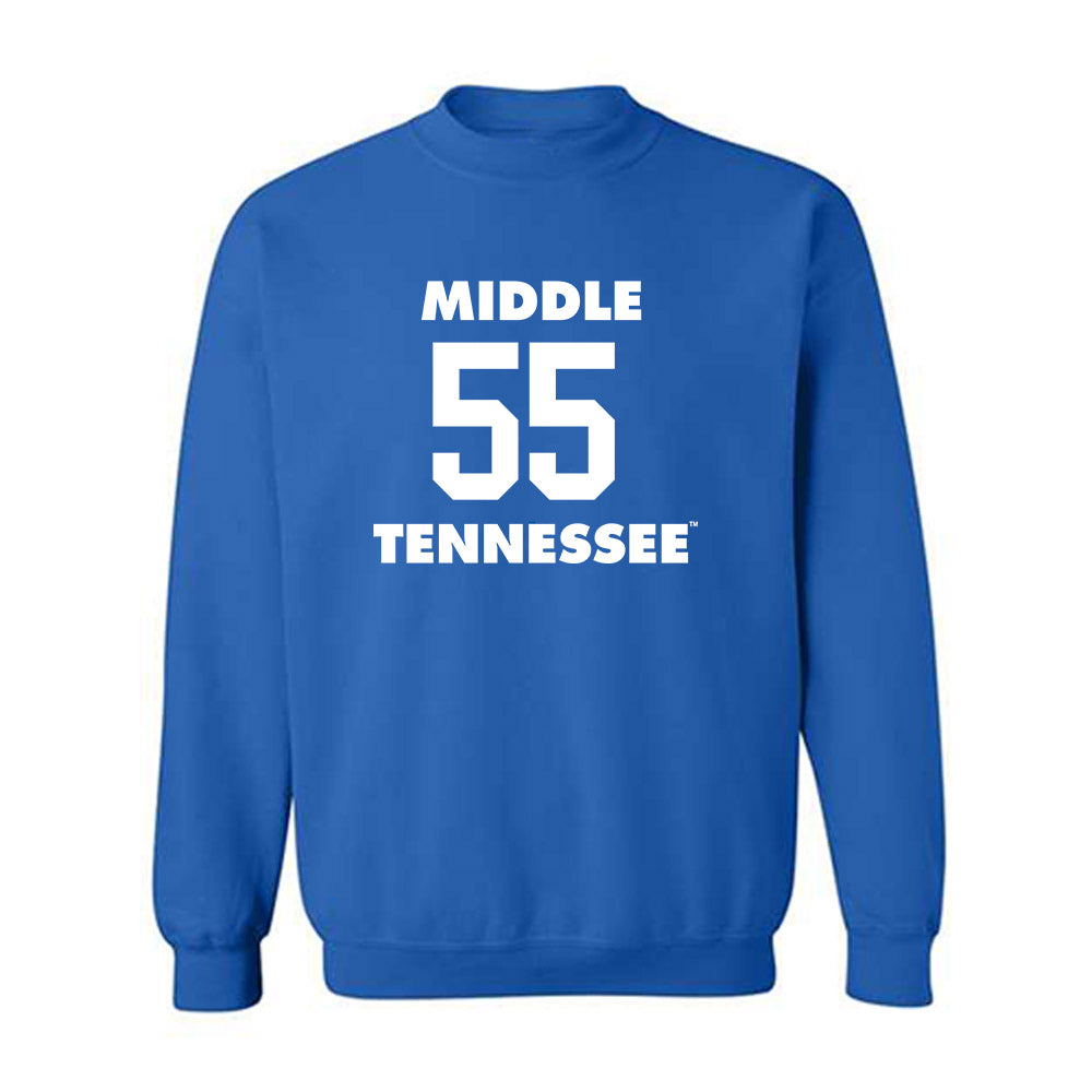 MTSU - NCAA Men's Basketball : Sean Smith - Replica Shersey Crewneck Sweatshirt-0