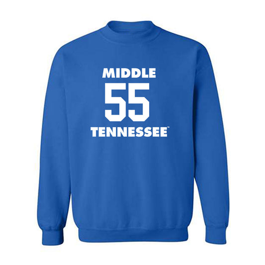 MTSU - NCAA Men's Basketball : Sean Smith - Replica Shersey Crewneck Sweatshirt-0