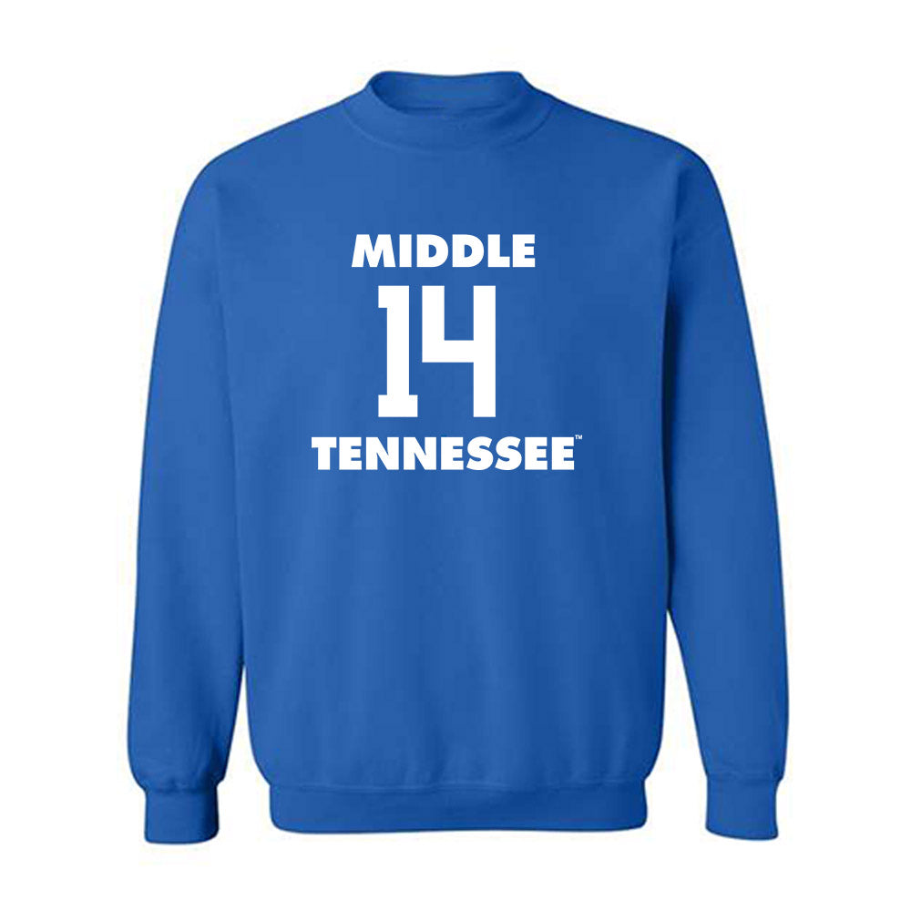 MTSU - NCAA Women's Basketball : Savannah Davis - Replica Shersey Crewneck Sweatshirt-0