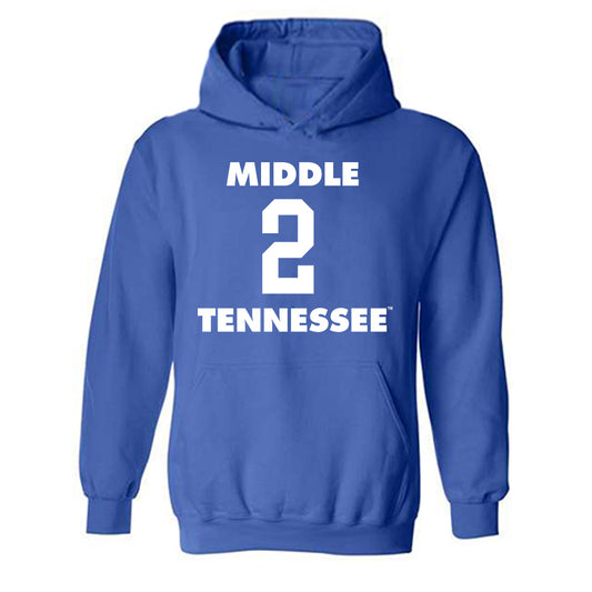 MTSU - NCAA Men's Basketball : Jlynn Counter - Replica Shersey Hooded Sweatshirt-0