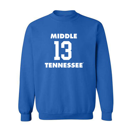 MTSU - NCAA Women's Basketball : Jenna McClendon - Replica Shersey Crewneck Sweatshirt-0