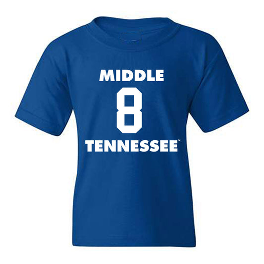 MTSU - NCAA Men's Basketball : Jax Howard - Replica Shersey Youth T-Shirt-0