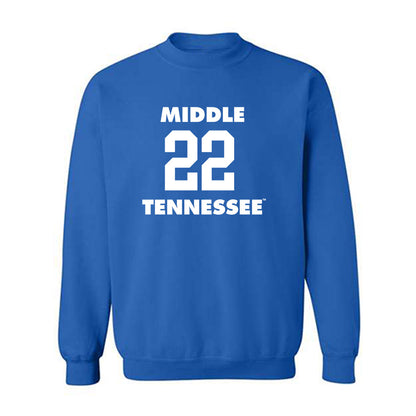 MTSU - NCAA Women's Basketball : Macie Phifer - Replica Shersey Crewneck Sweatshirt-0