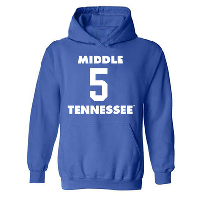 MTSU - NCAA Women's Basketball : Carsyn Swaney - Replica Shersey Hooded Sweatshirt-0