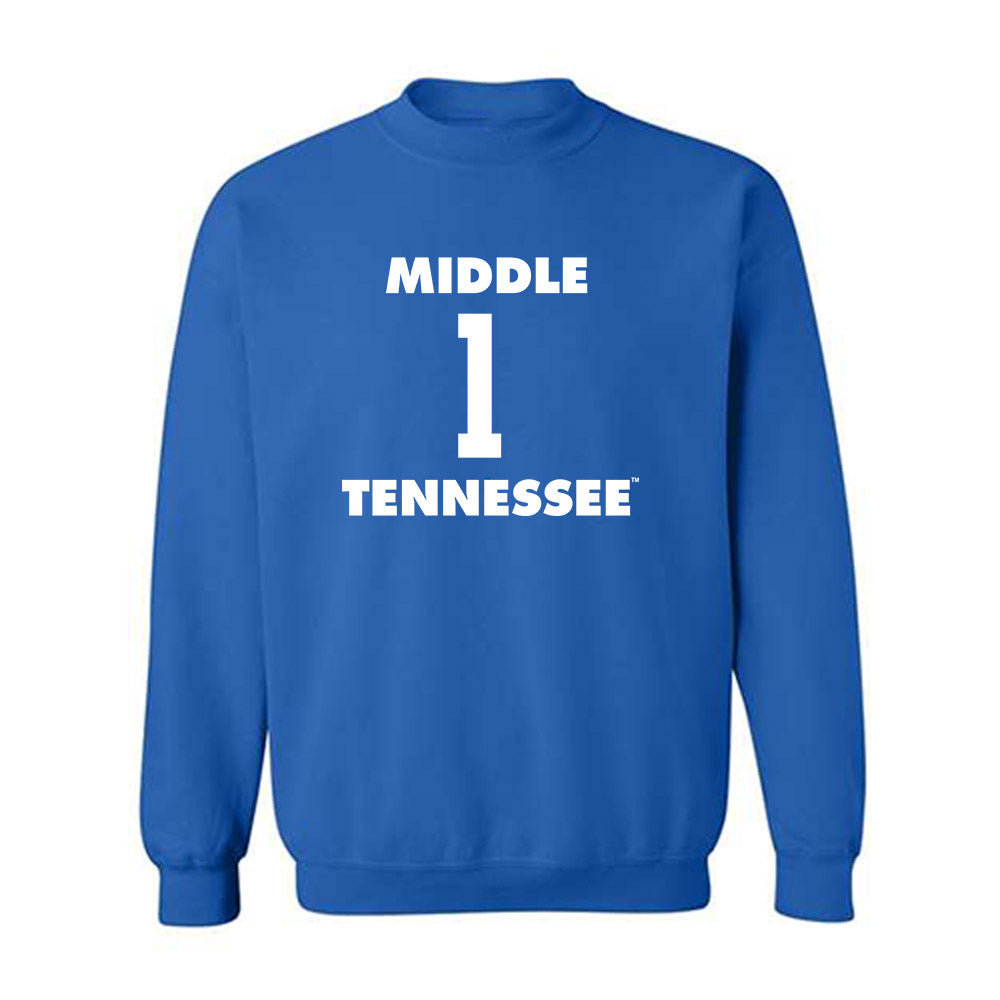 MTSU - NCAA Women's Basketball : Courtney Blakely - Replica Shersey Crewneck Sweatshirt